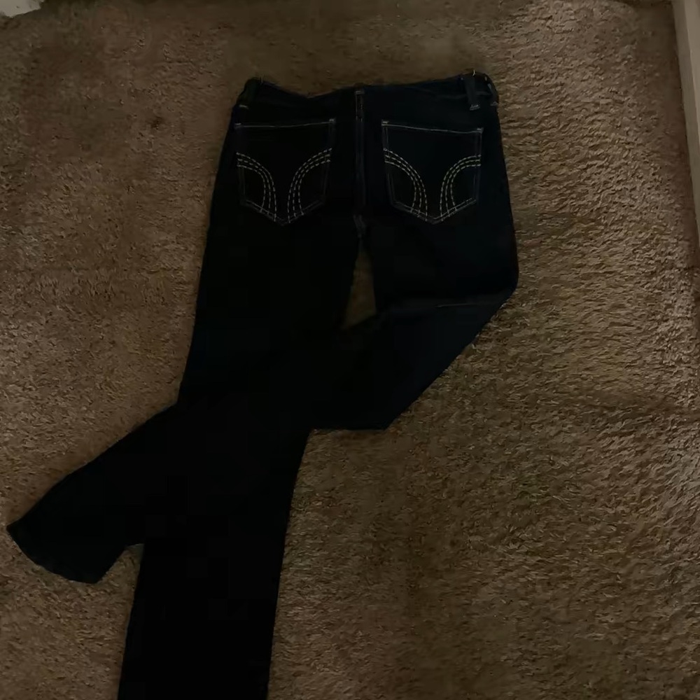 Hollister Women's Dark Blue Boot Cut Jeans